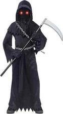 Disfraz Spooktacular Creations Brillantes Ojos Segador Espeluznante Niño Fantasma - Grande