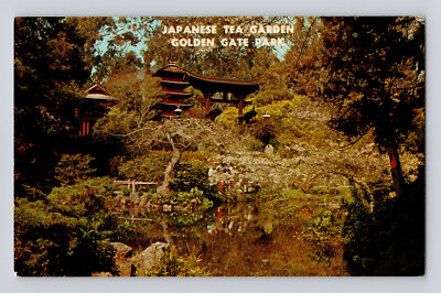 Postcard California San Francisco CA Japanese Tea Garden Golden Gate Park 1960s