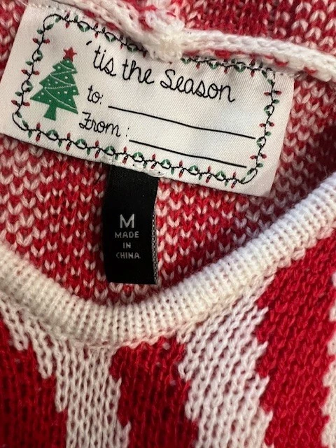 Платье с капюшоном Tis The Season Mrs Clause в полоску женское размер M - Изображение 4 из 4