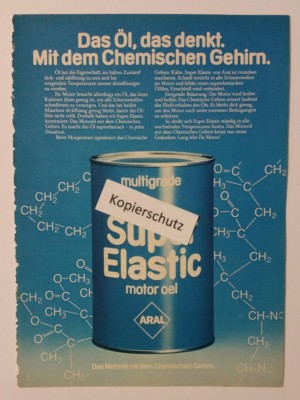 Advertisement A5: Aral Super Elastic Motor Oil 06/1977 (20041772)
