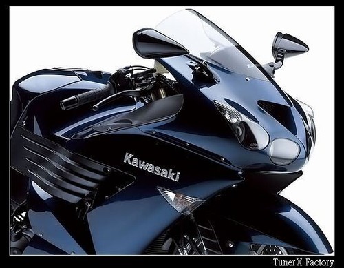 Black Mirrors FITs KAWASAKI NINJA ZX-14 ZX14R 2012-2025 ZX12R ZX-12R 2002-2006 - Picture 3 of 4