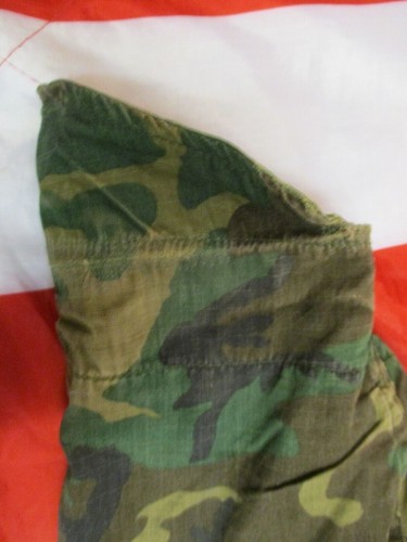 US ARMY ISSUE M65 COAT COMBAT jacket Vietnam War ERDL camo 101st AIRBORNE XL - Picture 14 of 24