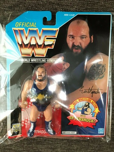Hasbro Earthquake WWF WWE US Blue card 1992 Offici...