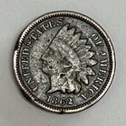 1862 United States Copper-Nickel Indian Cent Very Good Details