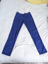 NWT vintage Esprit women's pleated chino pants,100 cotton, cobalt blue, size 2