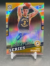 2021-22 Donruss Optic Chris Duarte Signature Series Rookie Auto Pacers SS-CDT