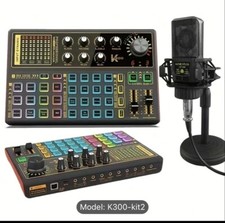 K-300-Professionals Karaoke Sound Card and Mixer set Device 