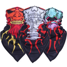 Skull Face Mask Half for Dust Wind Sun Protection Seamless 3D Tube Mask Bandana