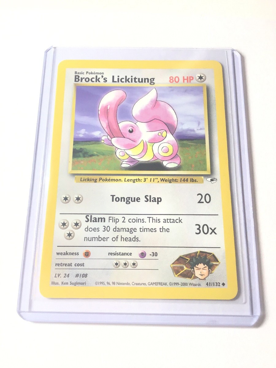 BROCK'S LICKITUNG - Gym Heroes Set - 41/132 - Uncommon - Pokemon