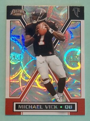 2002 Pacific Exclusive MICHAEL VICK #11 Silver Foil Atlanta Falcons 