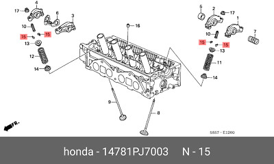 Genuine OE Valve Lock Spring Retainer 14781PJ7003 For Honda 14781P-J7003