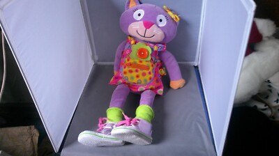 Alex Little Hands Teach Me To Dress Cat Stuffed Animal Plush Zip Buckle Button