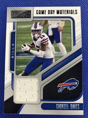 2021 #GDM-GDA Gabriel Davis Panini Playbook Football Game Day Materials