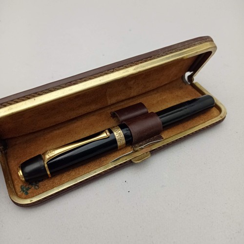 KOH I NOOR HARDTMUTH 516 CELLULOID PISTON FOUNTAIN PEN 14K EF NIB VTG 30S RARE - Picture 3 of 19