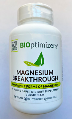 Bioptimizers caps 4.0 Magnesium - Version - Breakthrough 60 Supplement SALE