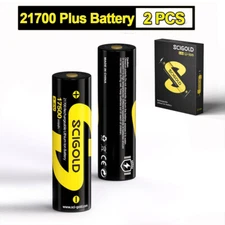 2PCS Scigold 3.6Volt 217OO Rechargeable Lithium Battery for flashlights fans ect