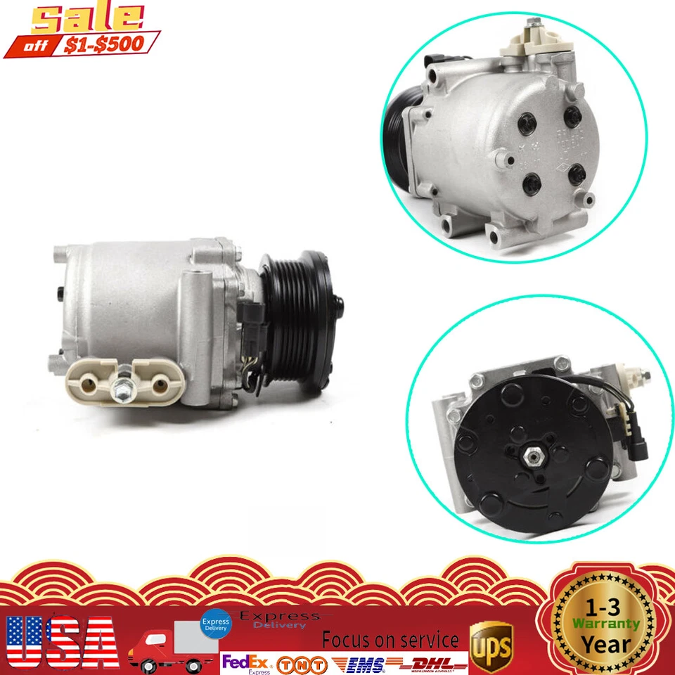 For 2003-2005 Lincoln Aviator, Navigator, Town Car YCC168 A/C Compressor &Clutch - Изображение 2 из 4