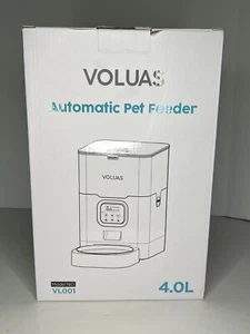 Voluas Automatic Pet Feeder for Dogs & Cats - Dry Food Dispenser - 4.0L Open Box