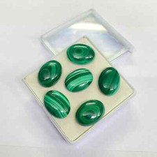 AAA Natural Malachite Cabochon Oval Shape Loose Gemstone