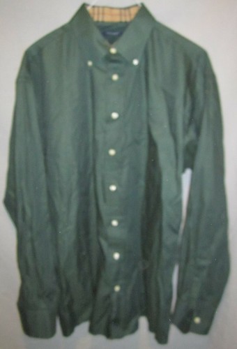 dark green burberry shirt