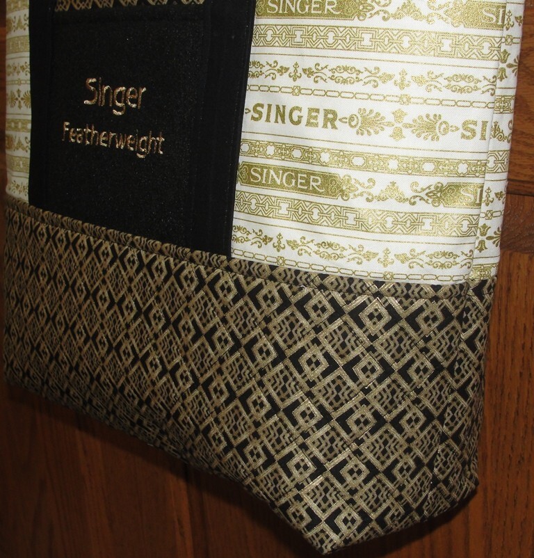 Shoulder Tote Singer Featherweight Themed Rare Robert Kaufman Singer