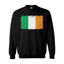 Distressed Ireland Flag - Heritage Country Pride Irish Unisex Sweatshirt