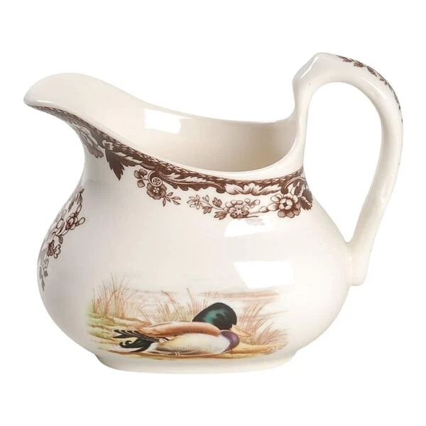 Spode Portmeirion Woodland Creamer 3 5/8" Mallard Duck Motif - 8 Oz - Rare - New - Image 3 of 3