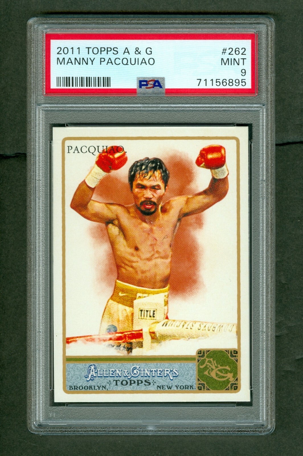 Manny Pacquiao 2011 Topps Allen & Ginter Rookie #262 PSA 9 MINT