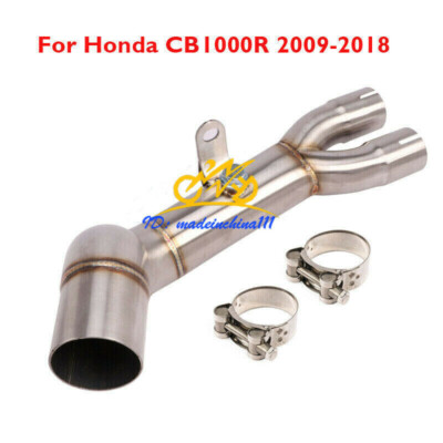 Middle Section Motorcycle Exhaust Pipe Connection Pipe for Honda CB1000R 2009-18