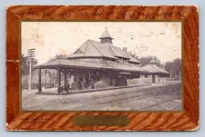 J99/ Ballston Spa New York Postcard c1910 Railroad Depot Station 304
