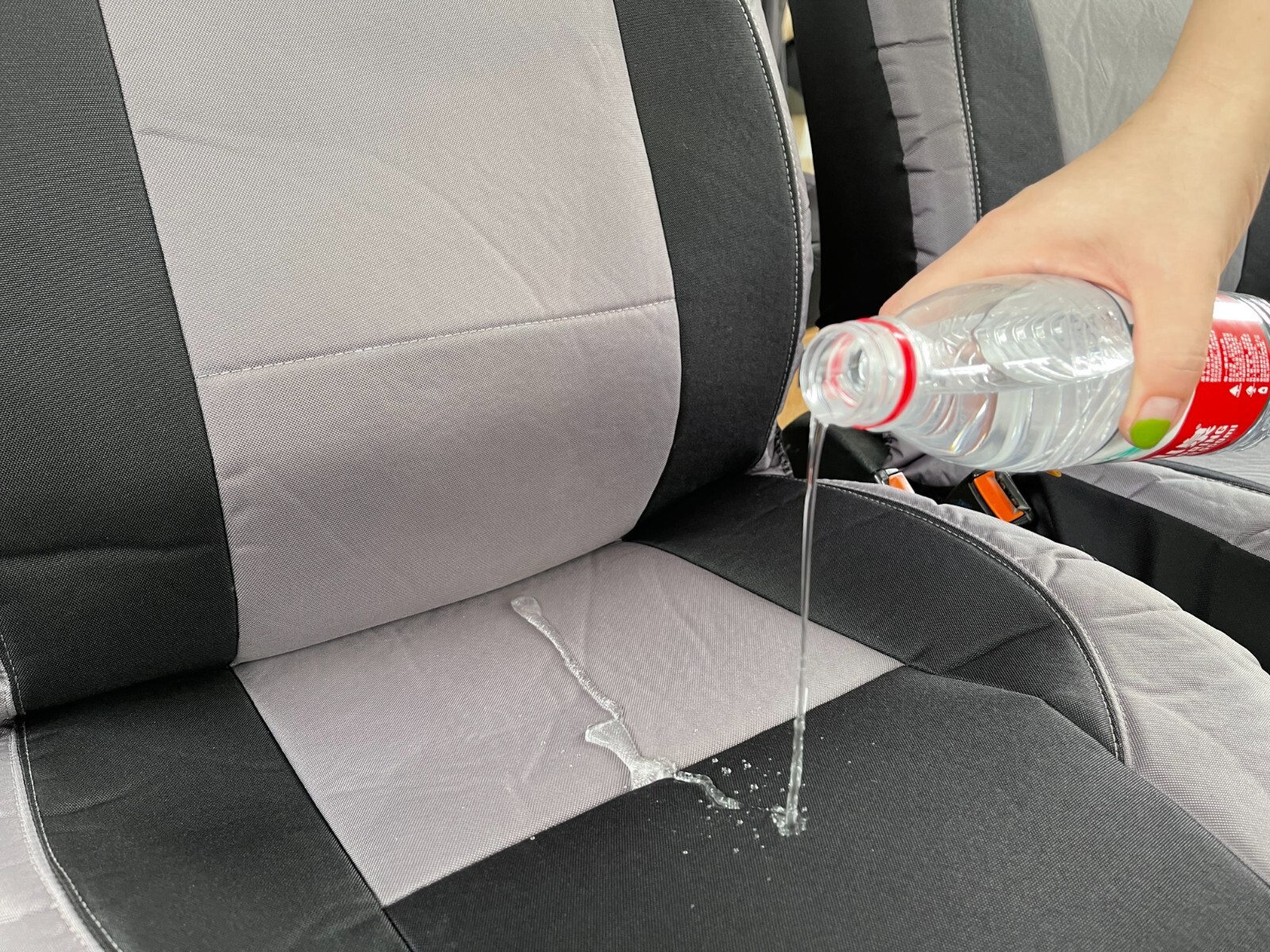 For Ford F250 F350 F450 F550 2011ON Car Front Seat covers Black Gray Canvas eBay