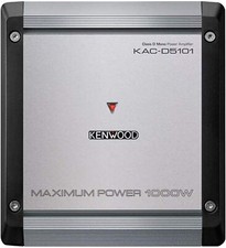Kenwood KAC-D5101 1000W Max 4-Ohms Mono Subwoofer Amplifier Class D