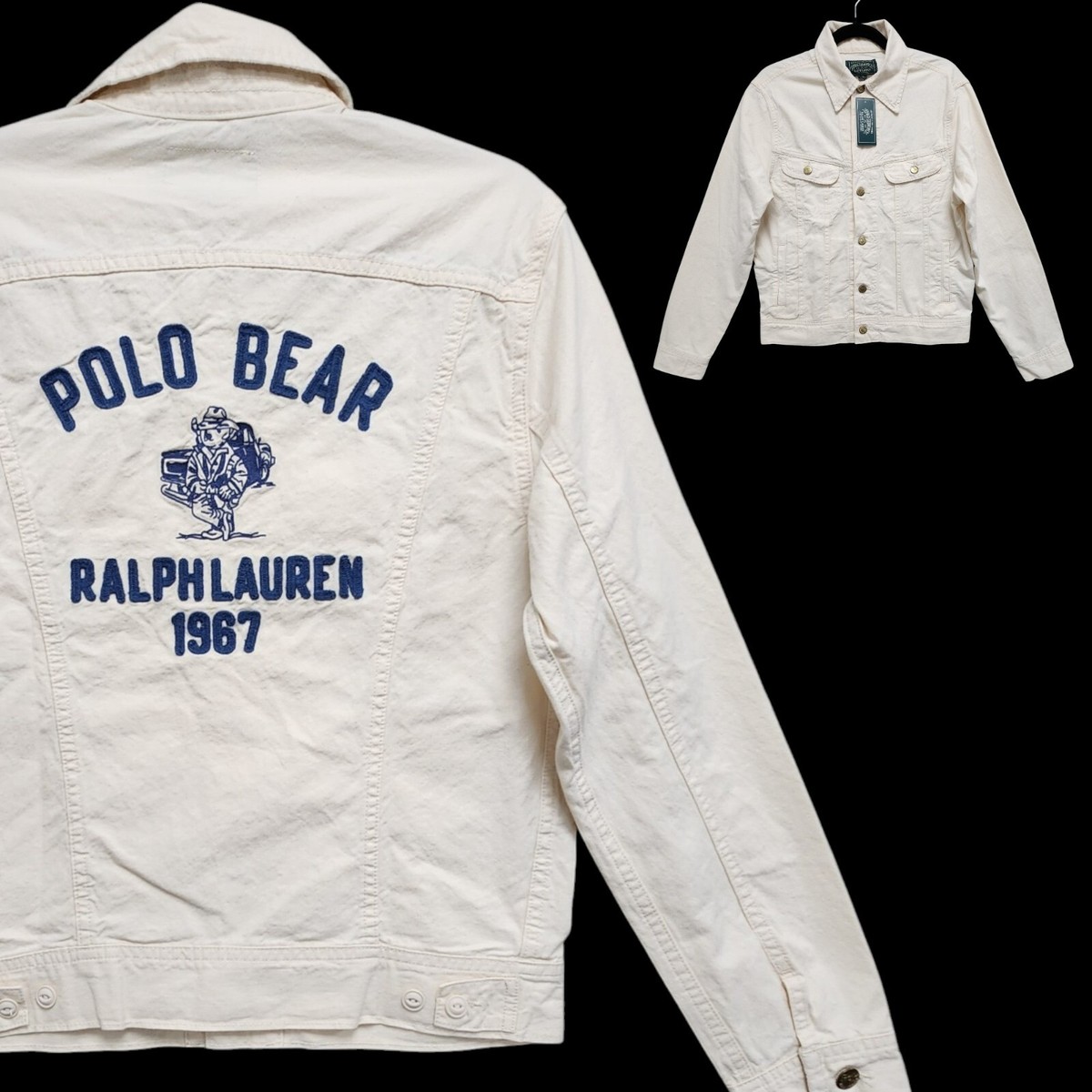 ジャケット・アウター vintage old ralph lauren rrl polo bear Ralph Lauren Polo Bears 67 Original Retro Men's Varsity