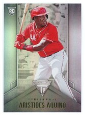 2020 Panini Chronicles Titanium Aristides Aquino RC Cincinnati Reds #10