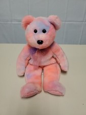 14" Ty Beanie Buddy Clubby 5th Anniversary Edition Pink Bear 2002, Retired