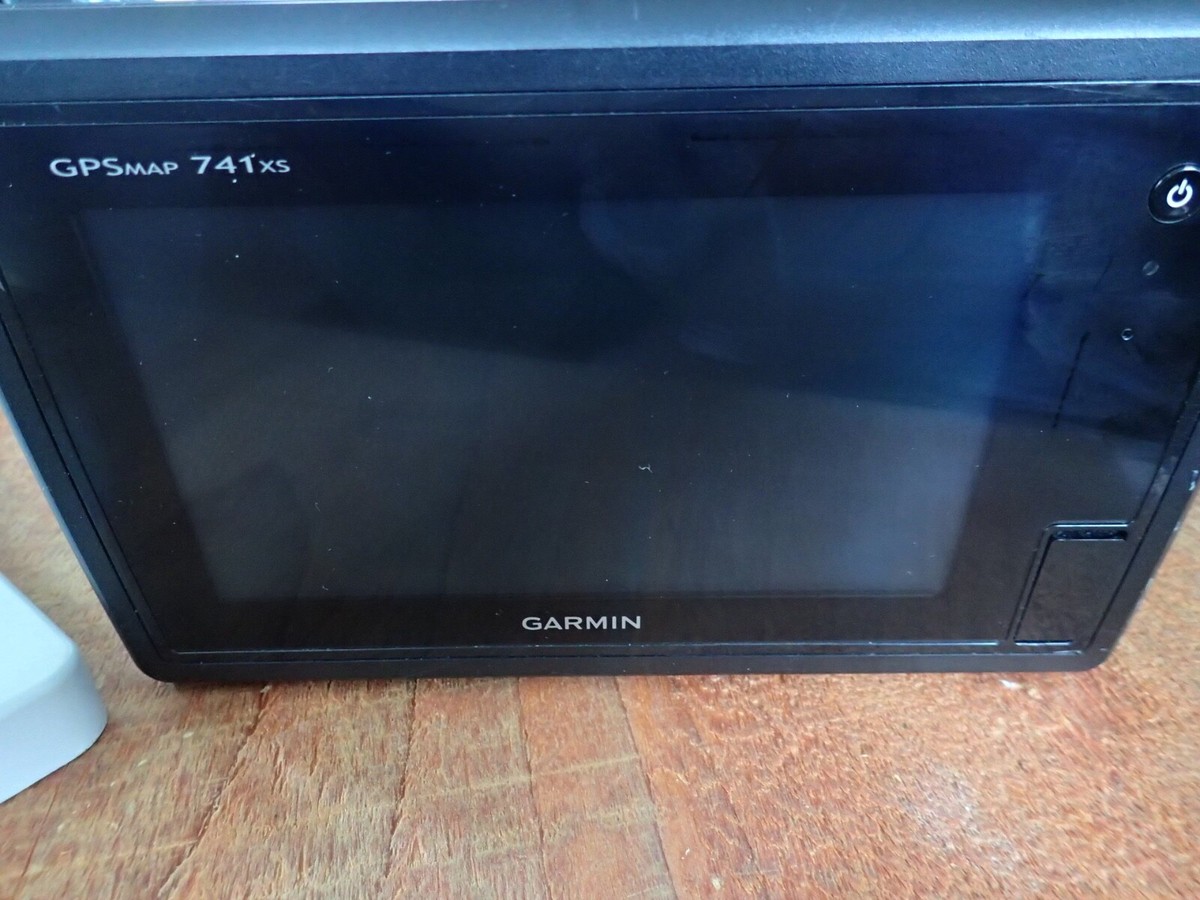 Garmin GPSmap 741xs chartplotter Parts Only-salt into SD slot | eBay