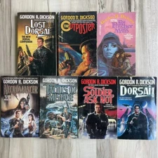Gordon R. Dickson Sci-Fi Lot 7 Tor Paperbacks Childe Cycle & Light Wear Vintage