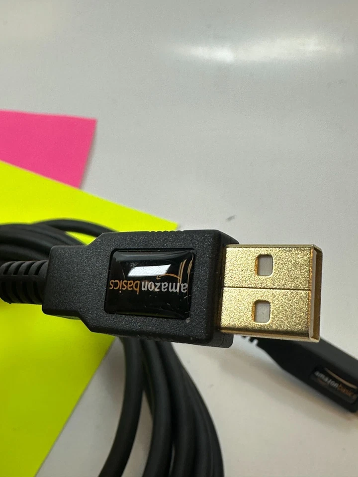 AmazonBasics B00NH13DV2 10ft USB 2.0 A-Male to B-Male Cable Gold Plated - NEW - Image 4 of 4