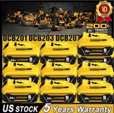 NEW For DEWALT 20V 20 Volt Max Lithium 3.0/6.0 AH DCB206-2 DCB205 Battery  Pack