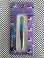 True Beauty Slanted Tweezers- Unicorn