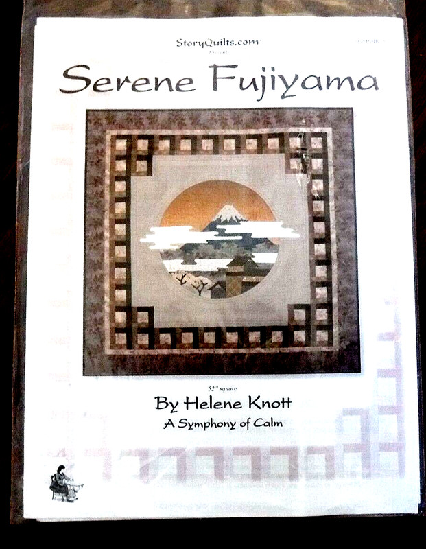 SERENE FUJIYAMA Quilt Pattern by Helene Knott 52" Sq. Symphony of Calm Japan