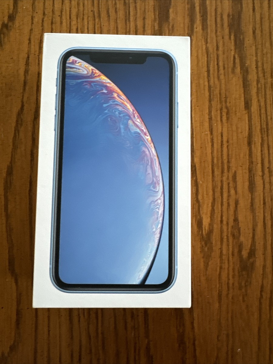 Apple iPhone XR EMPTY BOX ONLY Original Blue 64GB & Sim Tool | eBay