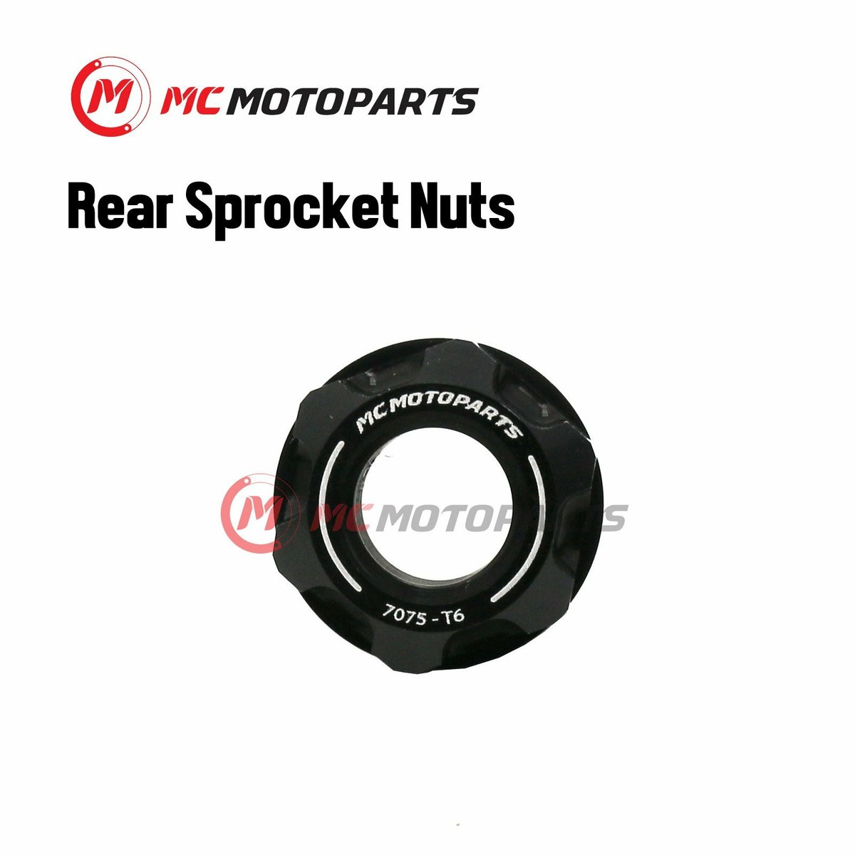 CNC Rear Wheel Sprocket Nuts M10 x 1.25 Thread For Kawasaki ER6N