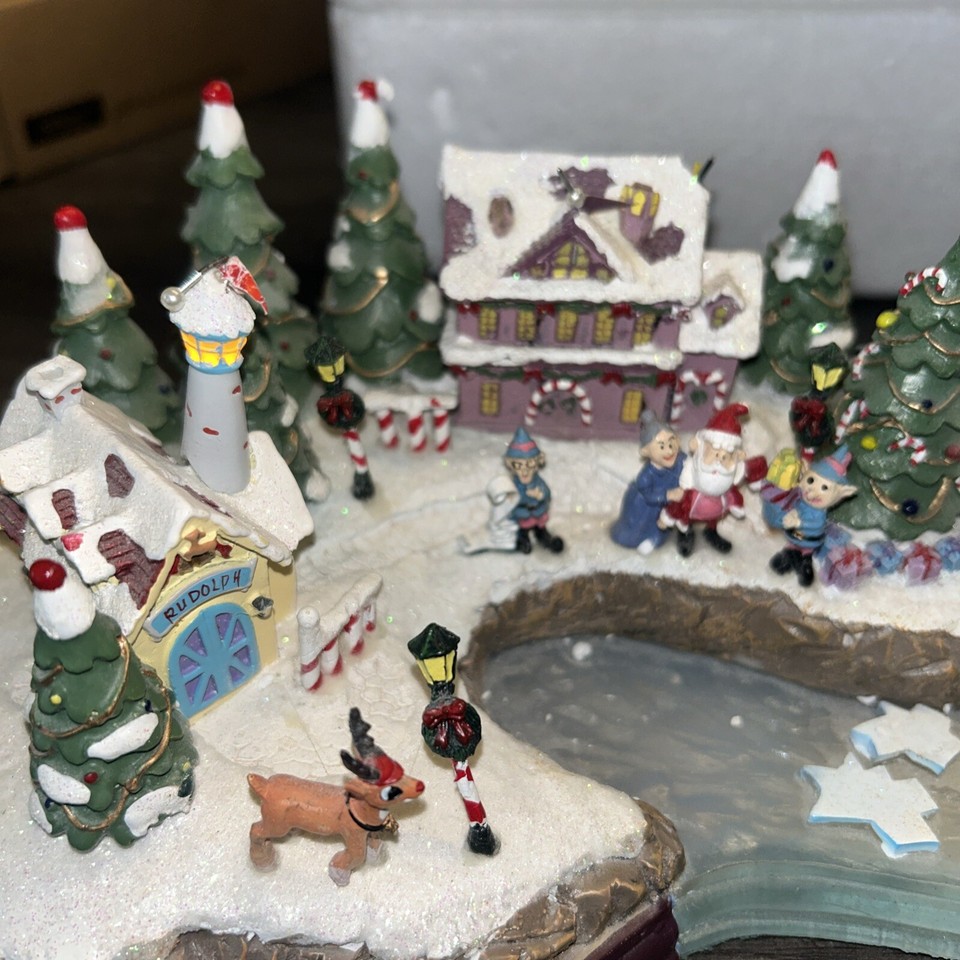 The Bradford Exchange Rudolph's Christmas Cove LightUp Village