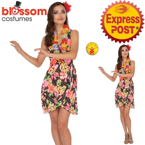 CA1062 Hawaiian Luau Girl Summer Tropical Fancy Dress Up Lei Beach