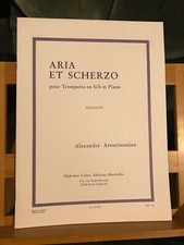 Alexandre Aroutiounian Aria et Scherzo Trompette Piano partition editions Leduc