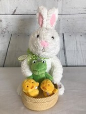 Easter Bunny, Frog, Chicks, Animated Plush "At The Hop" Hallmark Spring Quartet