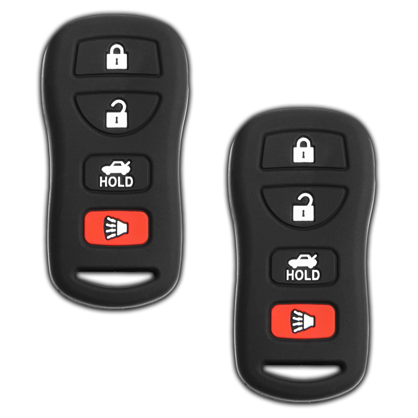 2 Key Fob Remote Skin Shell Case Cover Replacement for Nissan KBRASTU15