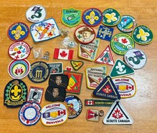 Estate Lot of Boy Scout Patches International  CANADA