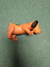 Vintage Pound Puppy poseables Action Figure Dog Plastic Tonka brown 1986 4"